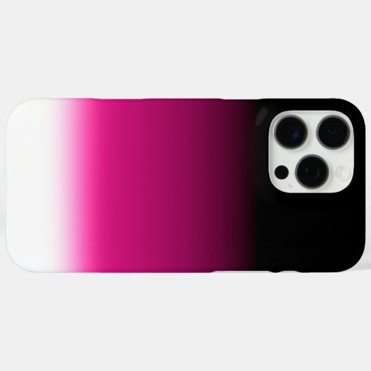 Gradiënt wit roze bordeauxrood Case-Mate iPhone case (Achterkant (horizontaal))