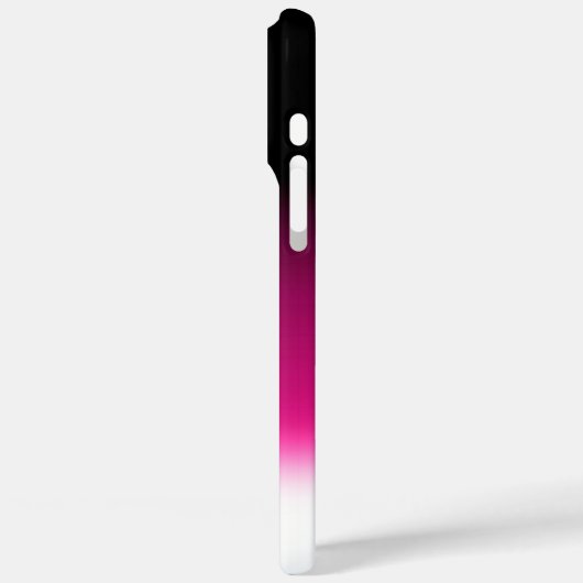 Gradiënt wit roze bordeauxrood Case-Mate iPhone case (Achterkant / Links)