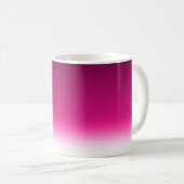 Gradiënt wit roze bordeauxrood koffiemok (Voorkant rechts)