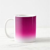 Gradiënt wit roze bordeauxrood koffiemok (Links)