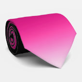Gradiënt wit roze bordeauxrood stropdas (Opgerold)