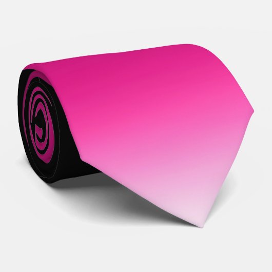 Gradiënt wit roze bordeauxrood stropdas (Opgerold)