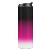 Gradiënt wit roze bordeauxrood thermosbeker (Gedraaid links)