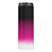 Gradiënt wit roze bordeauxrood thermosbeker (Achterkant)