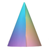 Gradiënt zacht prismatische pasta feesthoedjes (Achterkant)