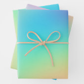Gradiënt zacht prismatische pasta inpakpapier vel (In situ)