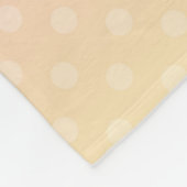 Gradiënt zachte pastelkleuren polka stip roze viol fleece deken (Hoek)