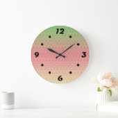 Gradiënt zachte pastelkleuren sierroze groen grote klok (Huis)