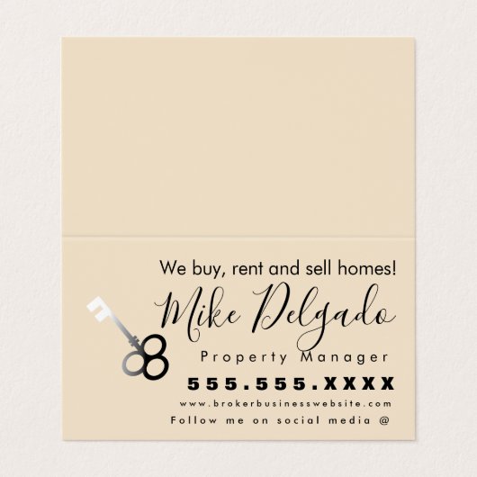 Gradiënt Zeer belangrijke Visitekaartje van de Ver (Buitenkant ongevouwen)