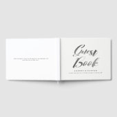 Gradient Zilver Grijs Eenvoudige Gepersonaliseerde Gastenboek (Volledig)