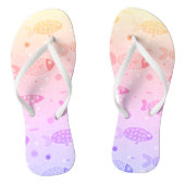 Gradiënt Zonsondergang Vis Patroon Modern Teenslippers (Voetbed)