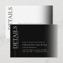 Gradiënt Zwart & Wit Details Bijlagekaart