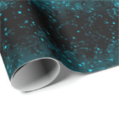 Gradiënt zwarte marineblauwe confetti glitter shys cadeaupapier (Rol Hoek)