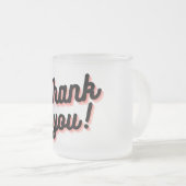 Gradiëntdankbaarheidbeker Matglas Koffiemok (Voorkant rechts)