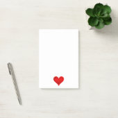 Gradiënten RED LOVE HEART + jouw tekst & ideeën Post-it® Notes (Kantoor)