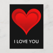 Gradiënten RED LOVE HEART + uw ruggen. en ideeën Briefkaart (Voorkant)