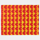 Gradiënten RED LOVE HEART + uw ruggen. en ideeën Fleece Deken (Voorkant (Horizontaal))