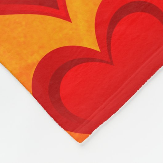 Gradiënten RED LOVE HEART + uw ruggen. en ideeën Fleece Deken (Hoek)
