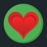 Gradiënten RED LOVE HEART   uw ruggen. en ideeën Magneet<br><div class="desc">hart samengesteld uit EDDA Fröhlich / EDDArt | Gelukkig gevoel voor cadeautjes in de liefde | voor meer producten en Design kunt u contact met mij opnemen: contact@eddart.de of kunt u hier kijken: www.zazzle.com/prettypatternarts* en hier: www.zazzle.com/eddartshop* en hier: www.zazzle.de/eddartiful*</div>