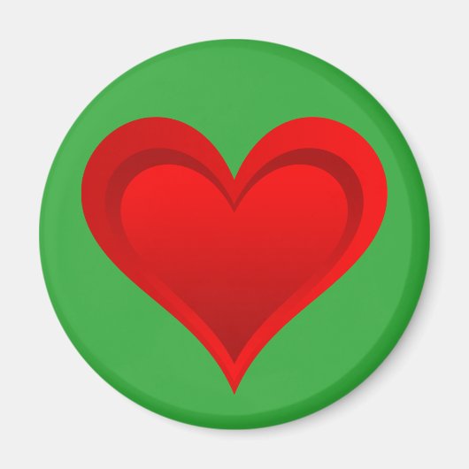 Gradiënten RED LOVE HEART + uw ruggen. en ideeën Magneet (Voorkant)