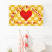 Gradiënten RED LOVE HEART + uw ruggen. en ideeën Spandoek (Insitu)