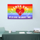 Gradiënten RED LOVE HEART + uw ruggengraat. en ide Spandoek (Beurs)