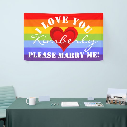 Gradiënten RED LOVE HEART + uw ruggengraat. en ide Spandoek (Beurs)