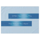 Gradiënten Stripes Border Deco blue + jouw tekst Tafelkleed (Voorkant (Horizontaal))