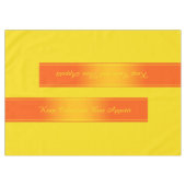 Gradiënten Stripes Border Deco oranje + jouw tekst Tafelkleed (Voorkant (Horizontaal))