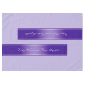 Gradiënten Stripes Border Deco violet + jouw tekst Tafelkleed (Voorkant (Horizontaal))