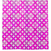 Gradiëntgeometrisch naadloos patroon douchegordijn (Voorkant)