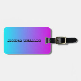 Gradiëntkleuren voor grafische pastelkleuren bagagelabel