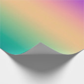 Gradiëntombre groene gele roze paarse zachte blurk cadeaupapier (Hoek)