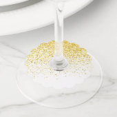 Gradiëntpatroon 1 wijnglaslabel (Dichtbij)