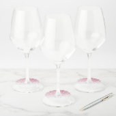 Gradiëntpatroon 2 wijnglaslabel (Set)