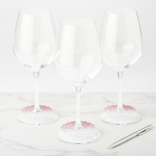 Gradiëntpatroon 2 wijnglaslabel (Set)