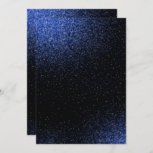 Gradiëntpatroon met gloed 4 bedankkaart (Voorkant / Achterkant)