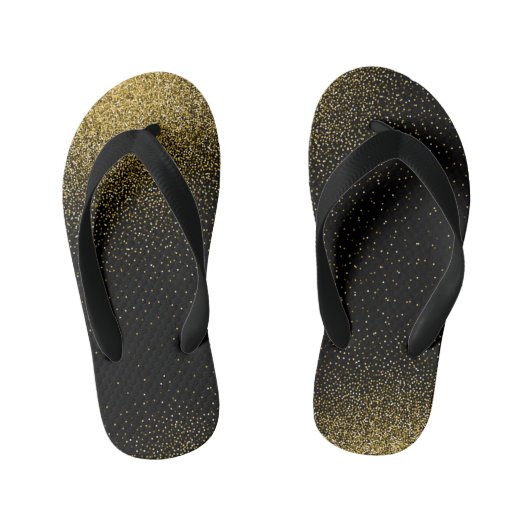 Gradiëntpatroon met gloed 4 kinder teenslippers (Voetbed)