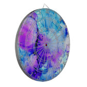 Gradiëntpatroon Paarse en blauwe Waterverf Dartbord (Voorkant Links)