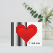 Gradients RODE LIEFDE HART + je achtergrond & idee Briefkaart (Staand voorkant)