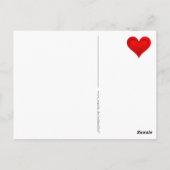 Gradients RODE LIEFDE HART + je achtergrond & idee Briefkaart (Achterkant)