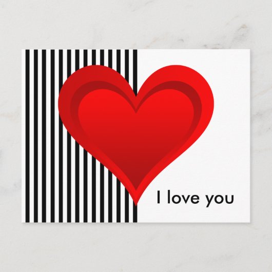 Gradients RODE LIEFDE HART + je achtergrond & idee Briefkaart (Voorkant)