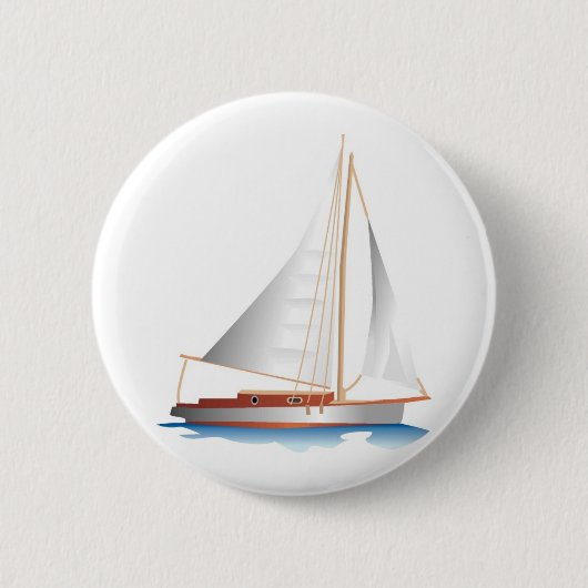 Gradiëntstijl Zeailboot Ronde Button 5,7 Cm (Voorkant)