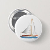 Gradiëntstijl Zeailboot Ronde Button 5,7 Cm (Voorkant /achterkant)