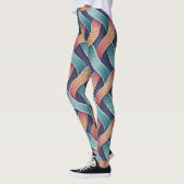 Gradiëntstroom Illusie | Naadloze Abstracte 3D Leggings (Links)