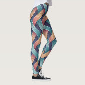 Gradiëntstroom Illusie | Naadloze Abstracte 3D Leggings (Rechts)