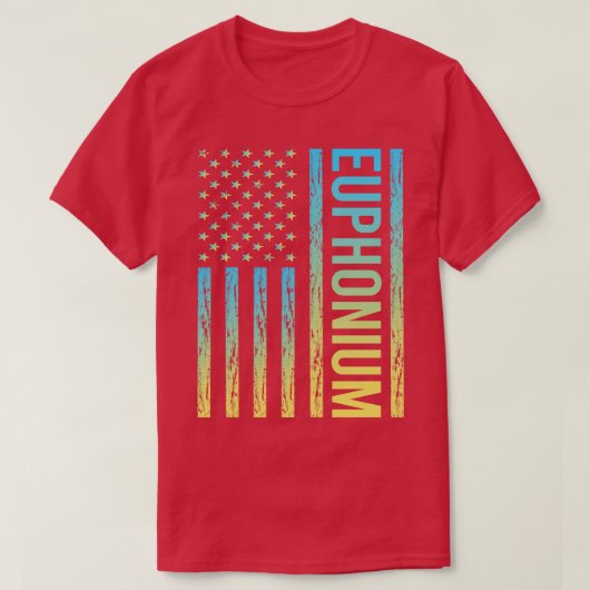 Gradiëntvlag 02 Euphonium Euphoniums T-shirt (Design voorkant)