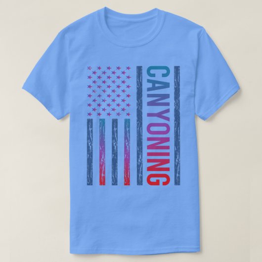 Gradiëntvlag Canyoning Canyon Canyoneering T-shirt (Design voorkant)