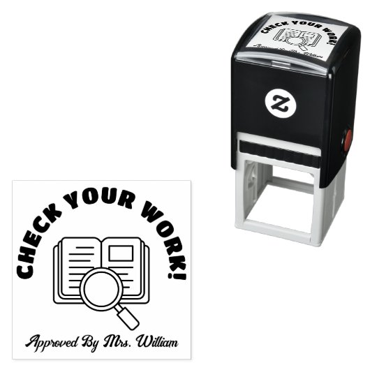 Grading Controleer uw werk goedgekeurde leraar Zelfinktende Stempel (In situ)