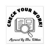 Grading Controleer uw werk goedgekeurde leraar Zelfinktende Stempel (Design)